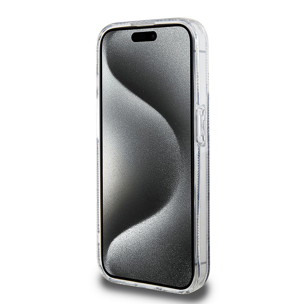 MagSafe-deksel for Apple iPhone 15 Pro, Guess, IML Gcube, Svart