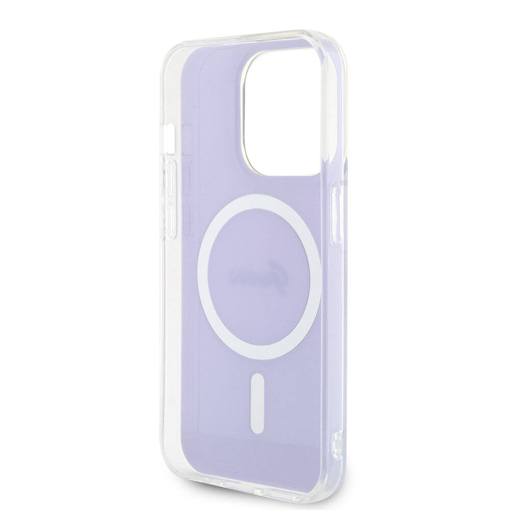MagSafe-deksel for Apple iPhone 15 Pro, Guess, IML Iridescent, Lilla
