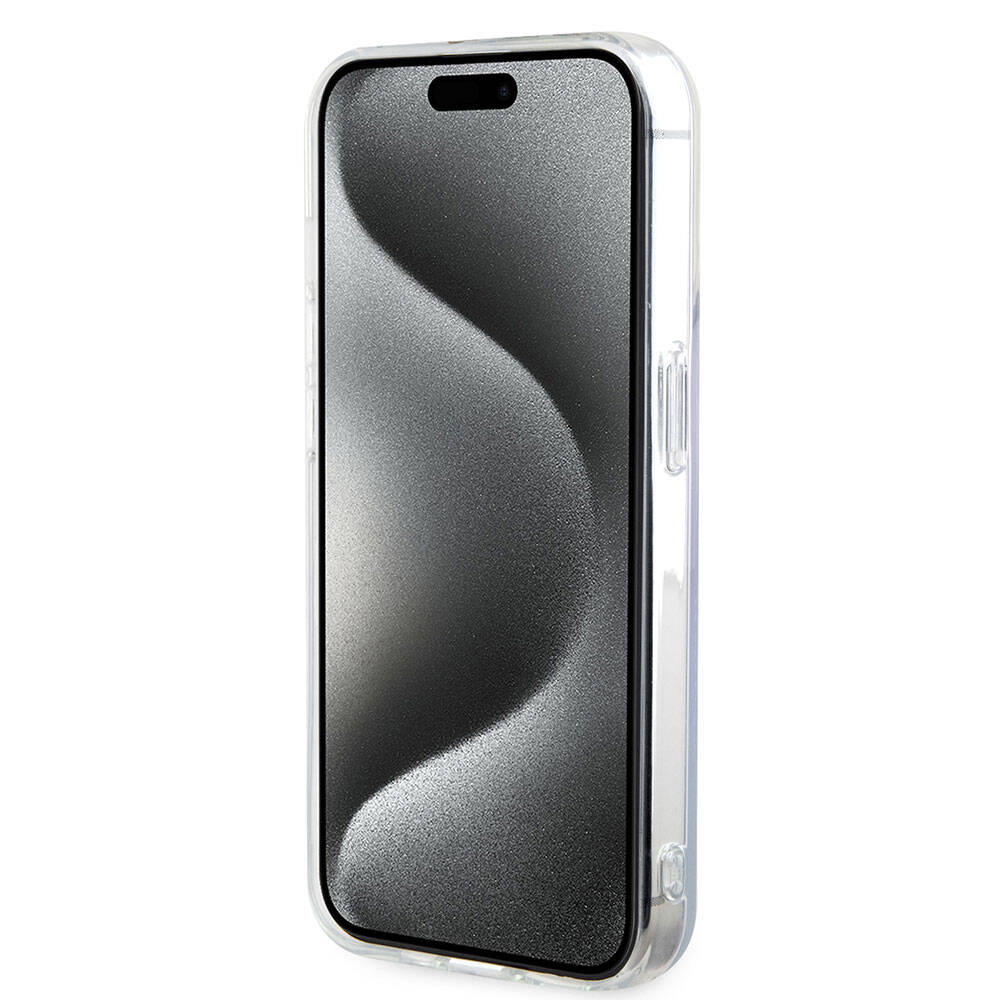 MagSafe-deksel for Apple iPhone 15 Pro, Guess, IML Iridescent, Lilla