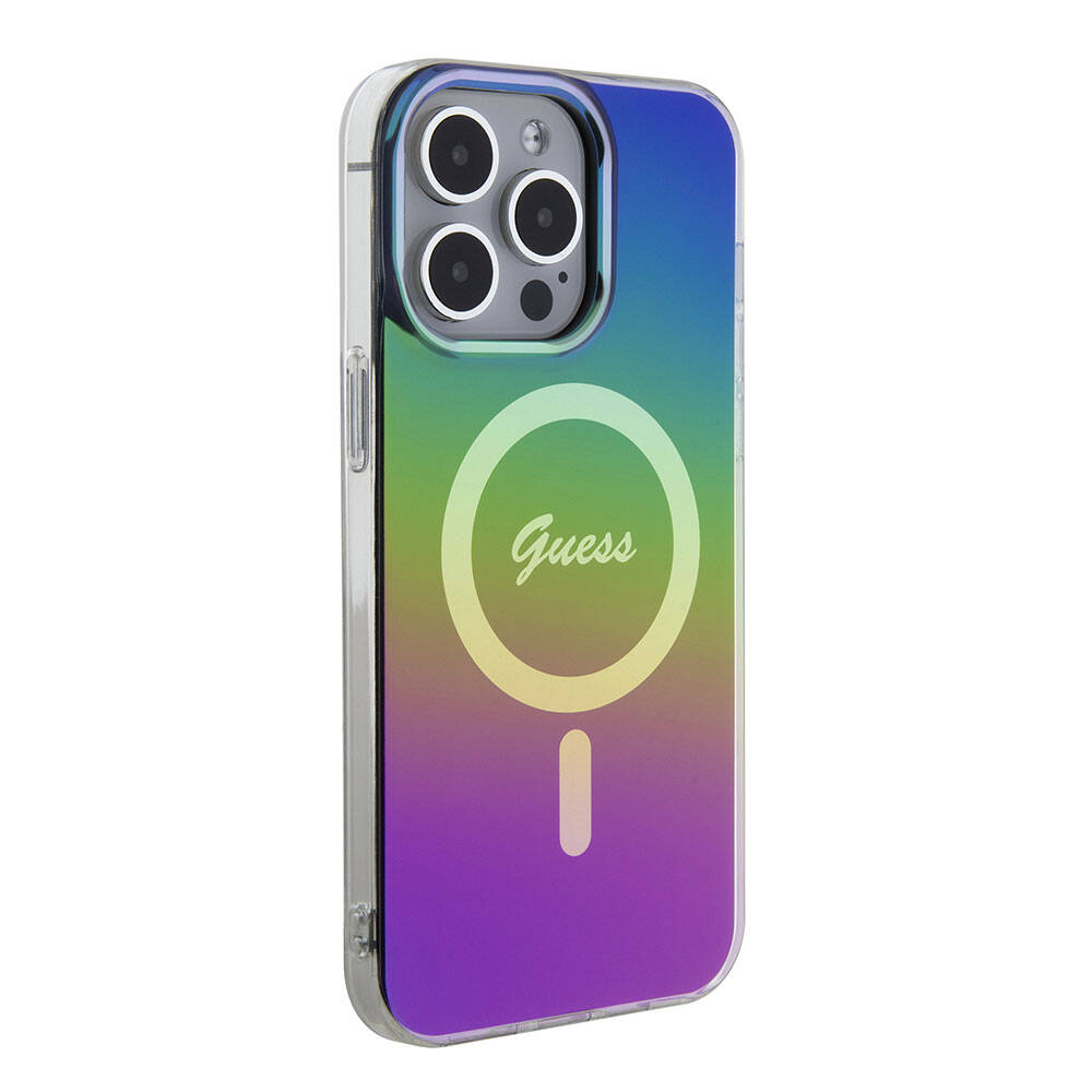 MagSafe-deksel for Apple iPhone 15 Pro, Guess, IML Iridescent, Flerfarget