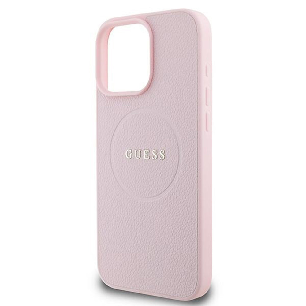 MagSafe-deksel for Apple iPhone 15 Pro Max, Guess, Grained Gold Ring, Rosa