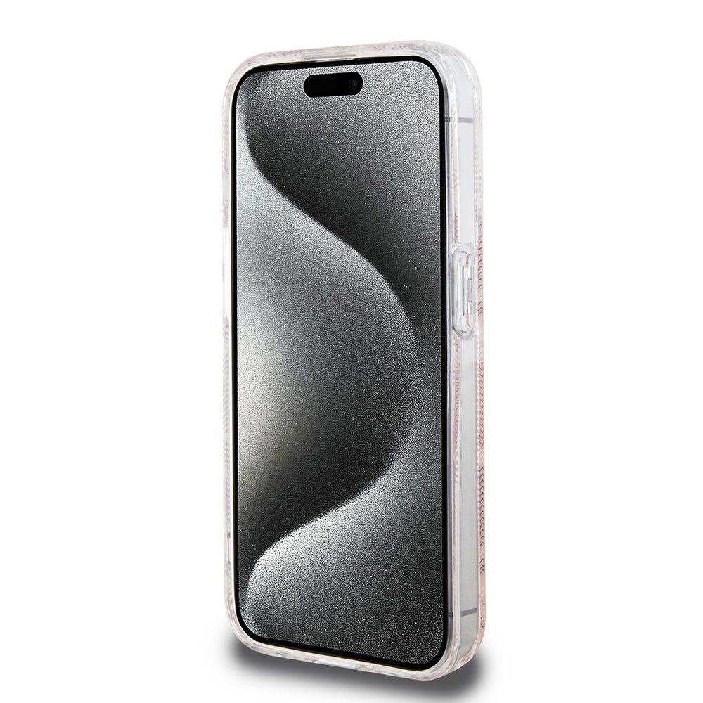 MagSafe-deksel for Apple iPhone 15 Pro Max, Guess, IML Gcube, Rosa