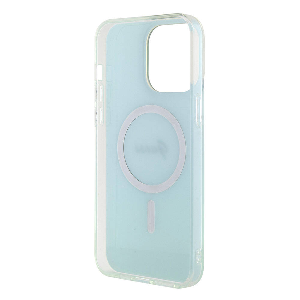 MagSafe-deksel for Apple iPhone 15 Pro Max, Guess, IML Iridescent, Turkis