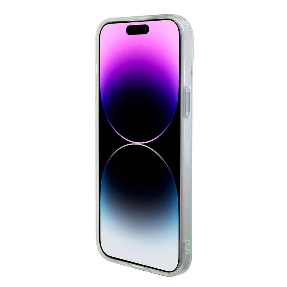 MagSafe-deksel for Apple iPhone 15 Pro Max, Guess, IML Iridescent, Turkis