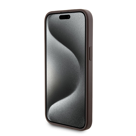 MagSafe-deksel for Apple iPhone 15 Pro Max, Guess, Powerbank 4G Metal Logo, Brun