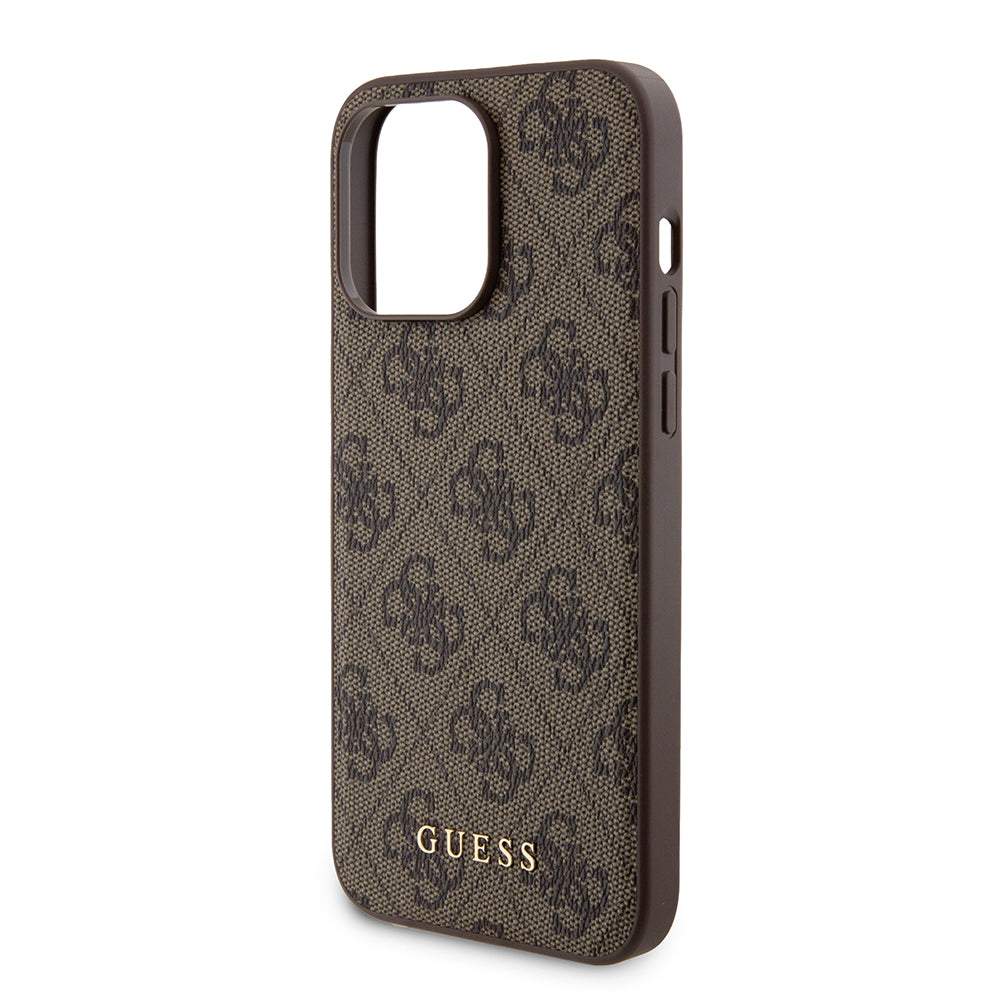 MagSafe-deksel for Apple iPhone 15 Pro Max, Guess, Powerbank 4G Metal Logo, Brun
