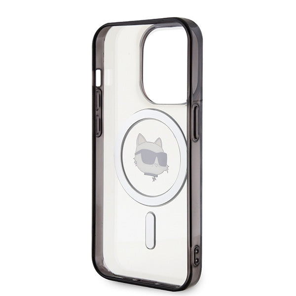 MagSafe-deksel for Apple iPhone 15 Pro Max, Karl Lagerfeld, IML Choupette's Head, Gjennomsiktig