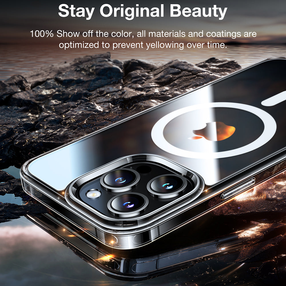 MagSafe deksel for Apple iPhone 15 Pro Max, Torras, Diamond, Gjennomsiktig