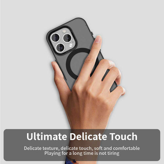 MagSafe-deksel for Apple iPhone 15 Pro, Techsuit, CandyCase, Svart