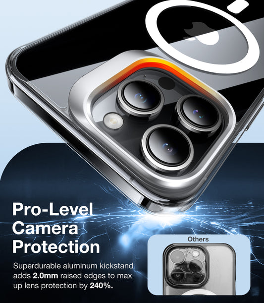 MagSafe-deksel for Apple iPhone 15 Pro, Torras, Lstand, Gjennomsiktig