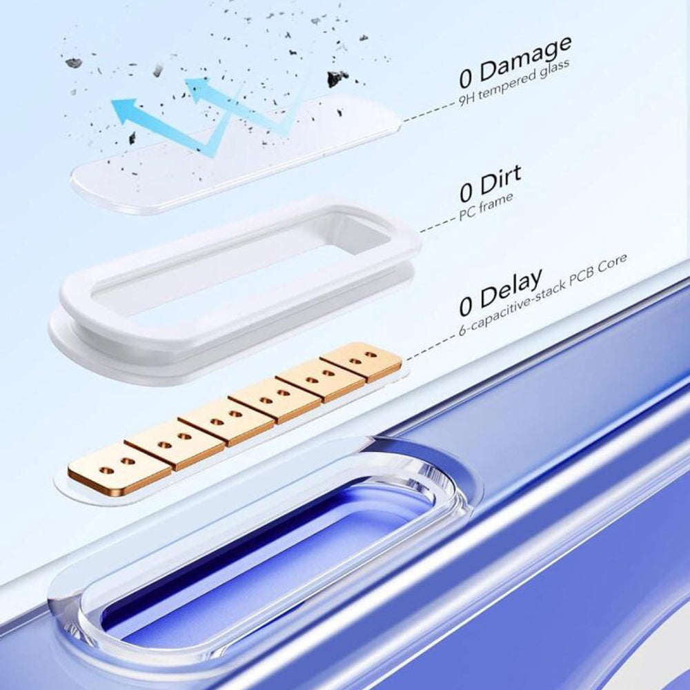 MagSafe-deksel for Apple iPhone 16, ESR, Classic Hybrid Kickstand Slide, Gjennomsiktig