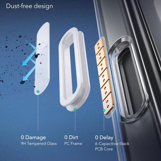 MagSafe-deksel for Apple iPhone 16, ESR, Classic Hybrid Slide, Satinert svart