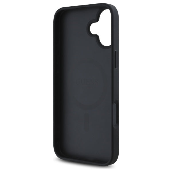 MagSafe-deksel for Apple iPhone 16, Guess, 4G Flowers Print, Svart