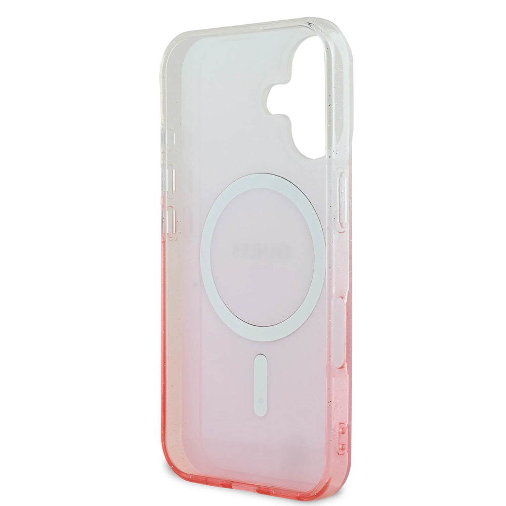 MagSafe-deksel for Apple iPhone 16, Guess, IML Glitter Gradient, Brun