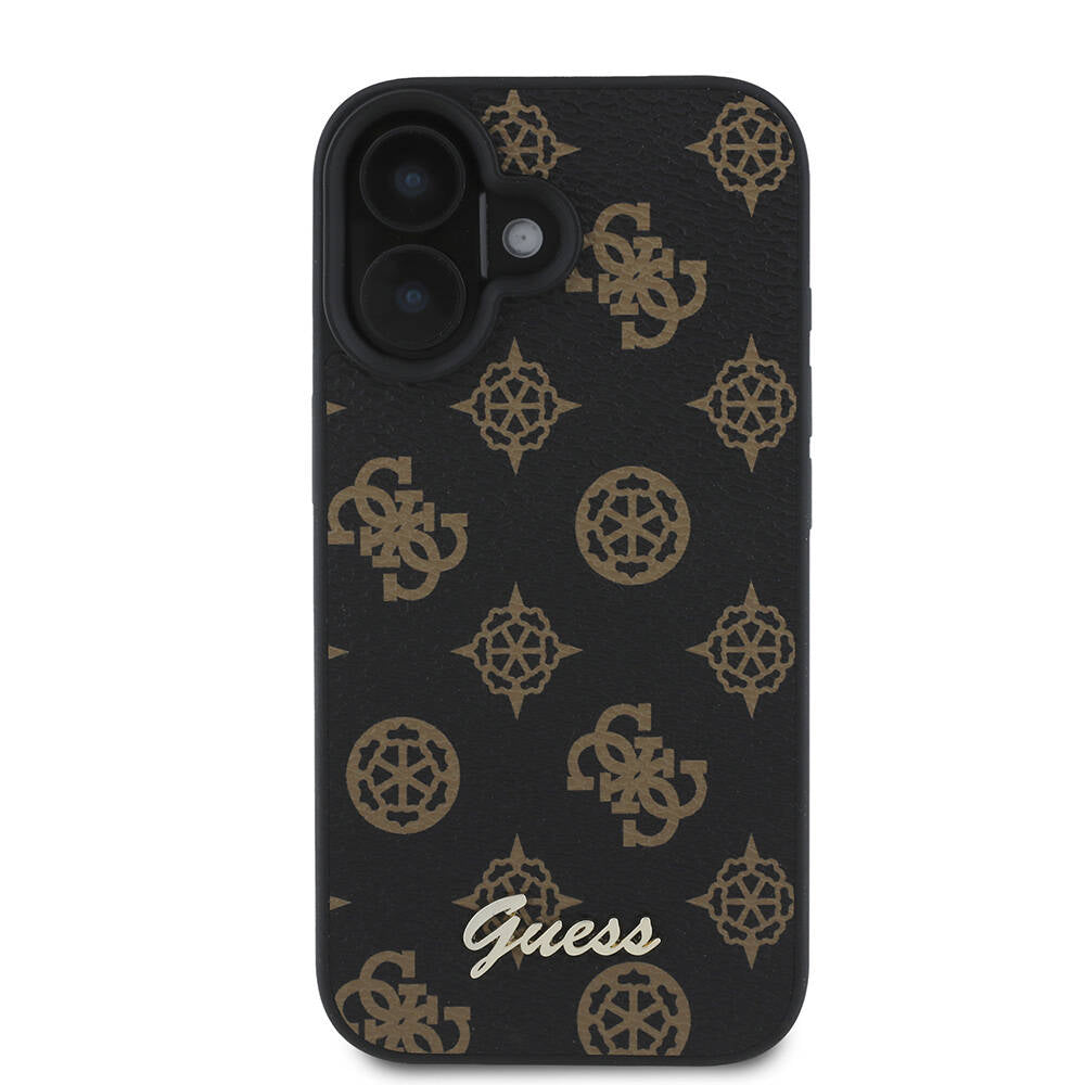 MagSafe-deksel for Apple iPhone 16, Guess, Peony Script, Svart