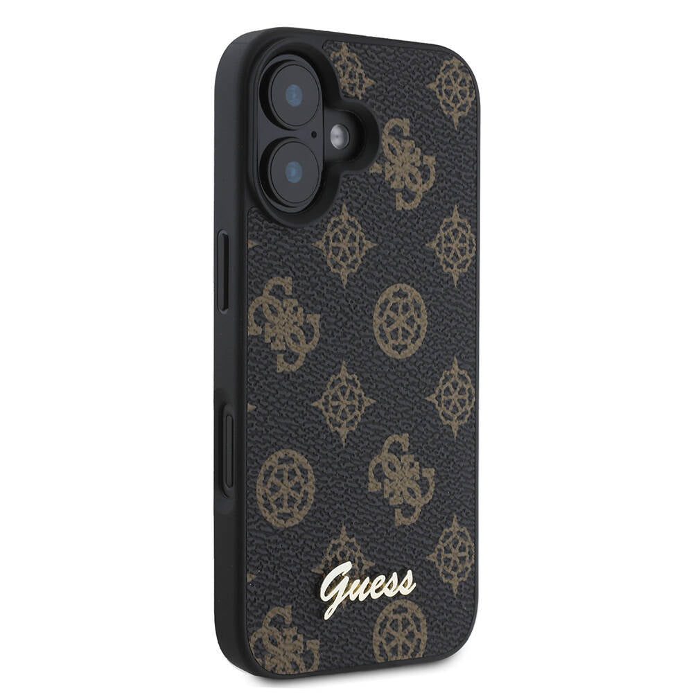 MagSafe-deksel for Apple iPhone 16, Guess, Peony Script, Svart