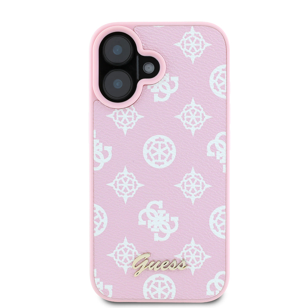 MagSafe-deksel for Apple iPhone 16, Guess, Peony Script, Rosa