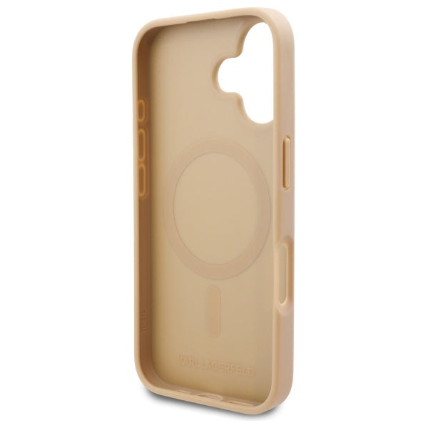 MagSafe-deksel for Apple iPhone 16, Karl Lagerfeld, Hot Stamp, Beige