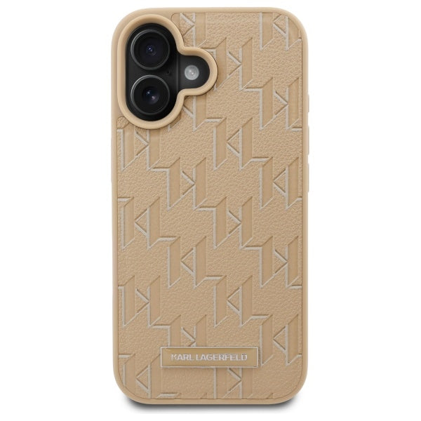 MagSafe-deksel for Apple iPhone 16, Karl Lagerfeld, Hot Stamp, Beige