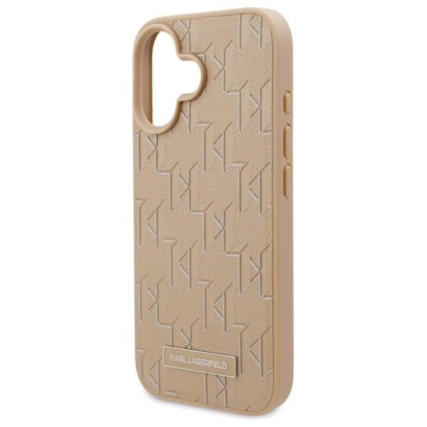 MagSafe-deksel for Apple iPhone 16, Karl Lagerfeld, Hot Stamp, Beige