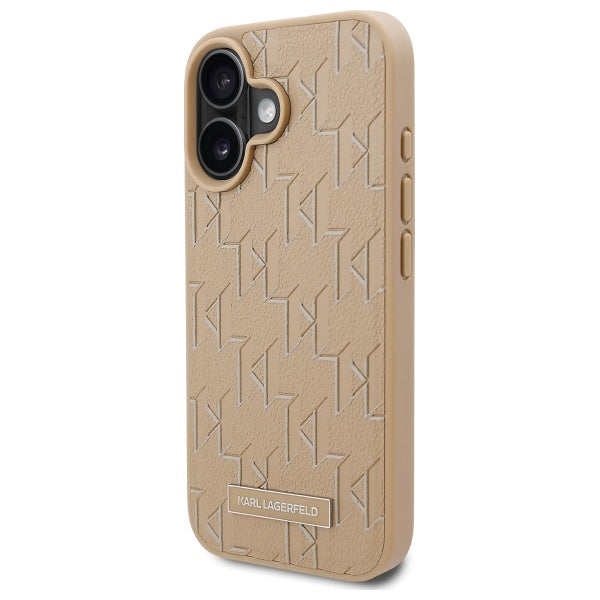 MagSafe-deksel for Apple iPhone 16, Karl Lagerfeld, Hot Stamp, Beige