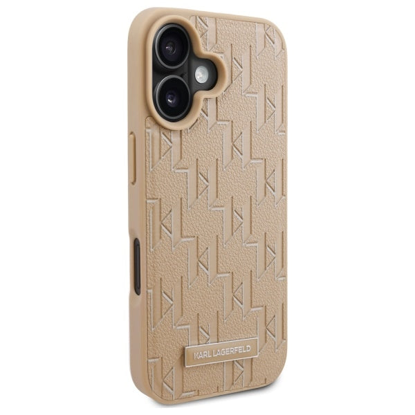 MagSafe-deksel for Apple iPhone 16, Karl Lagerfeld, Hot Stamp, Beige