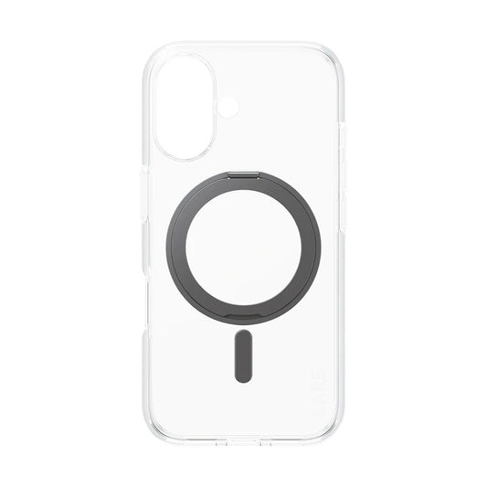 MagSafe-deksel for Apple iPhone 16, PanzerGlass, Care Feature Kickstand, Gjennomsiktig Svart