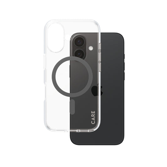 MagSafe-deksel for Apple iPhone 16, PanzerGlass, Care Urban Combat, Svart Transparent