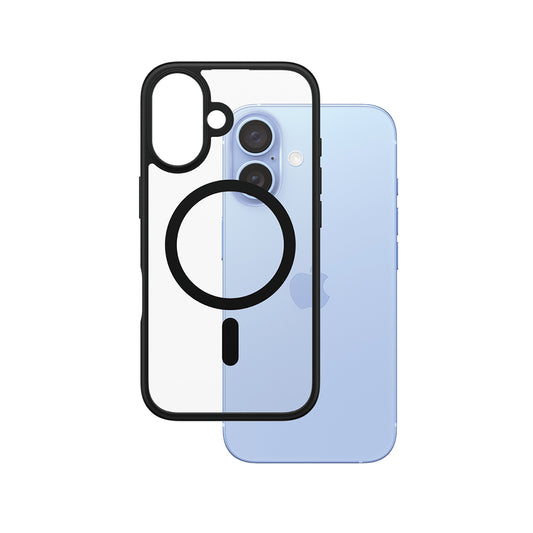 MagSafe-deksel for Apple iPhone 16, PanzerGlass, Frame, Svart Transparent