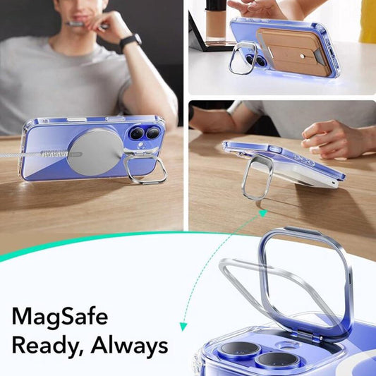 MagSafe-deksel for Apple iPhone 16 Plus, ESR, Classic Hybrid Kickstand Slide, Gjennomsiktig