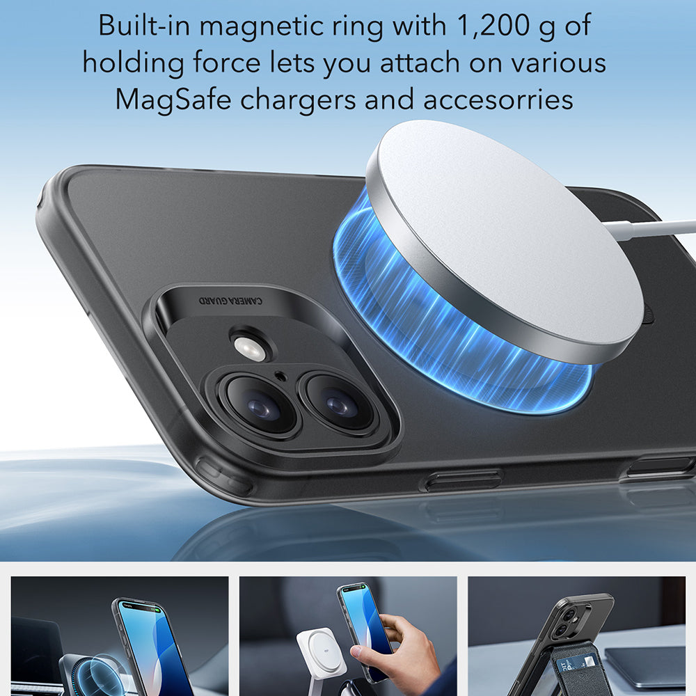 MagSafe-deksel for Apple iPhone 16 Plus, ESR, Zero, Satin Sort