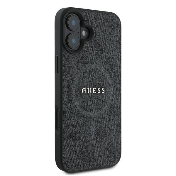 MagSafe-deksel for Apple iPhone 16 Plus, Guess, 4G Ring Classic Logo, Svart