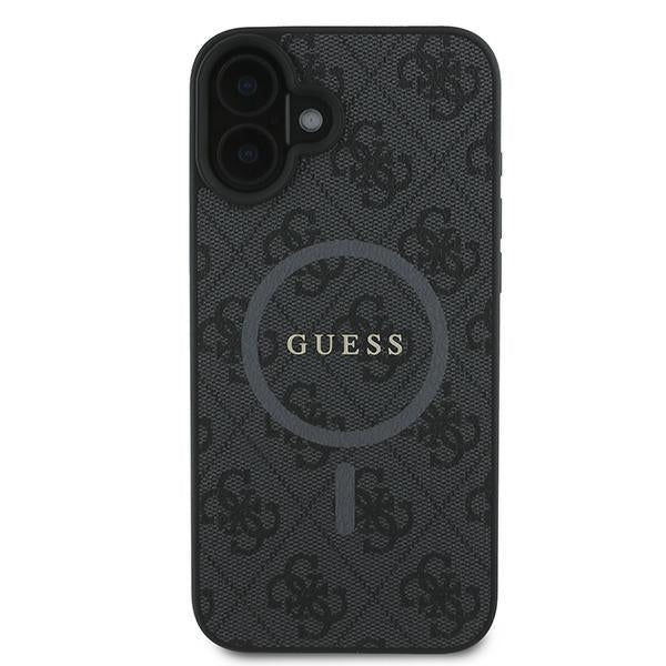 MagSafe-deksel for Apple iPhone 16 Plus, Guess, 4G Ring Classic Logo, Svart