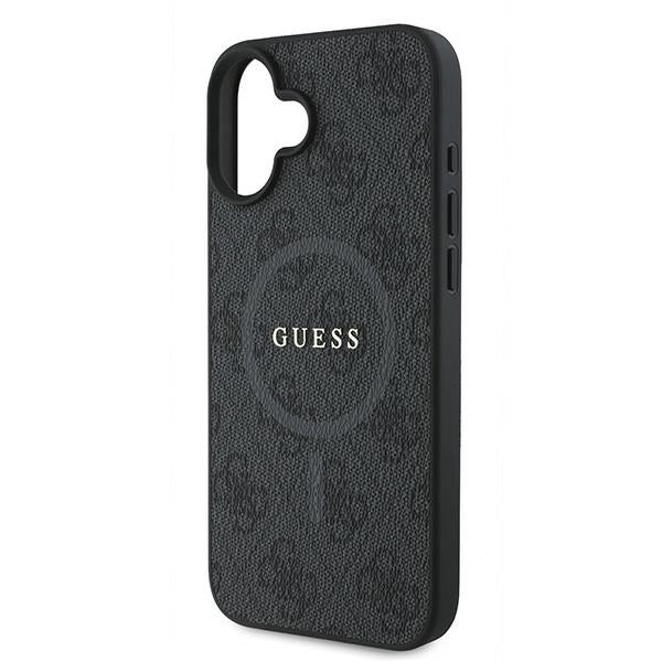 MagSafe-deksel for Apple iPhone 16 Plus, Guess, 4G Ring Classic Logo, Svart