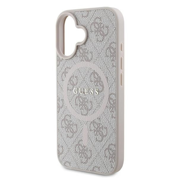 MagSafe deksel for Apple iPhone 16 Plus, Guess, 4G Ring Classic Logo, Rosa