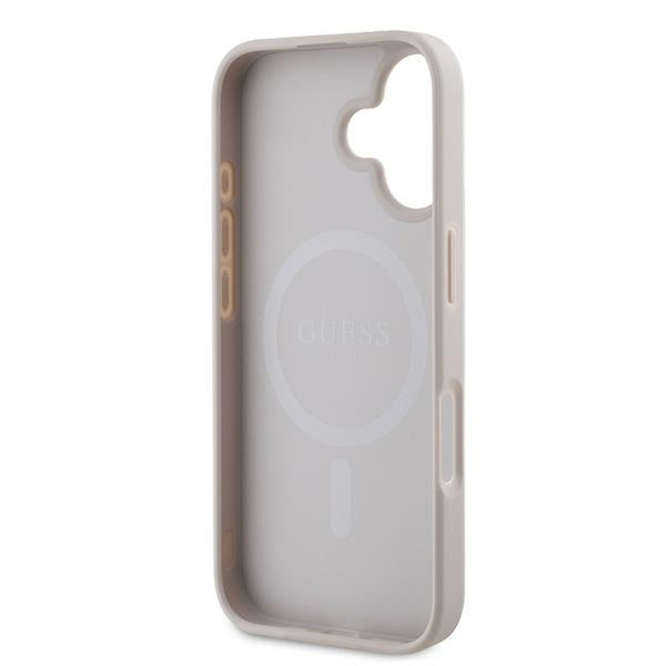 MagSafe deksel for Apple iPhone 16 Plus, Guess, 4G Ring Classic Logo, Rosa