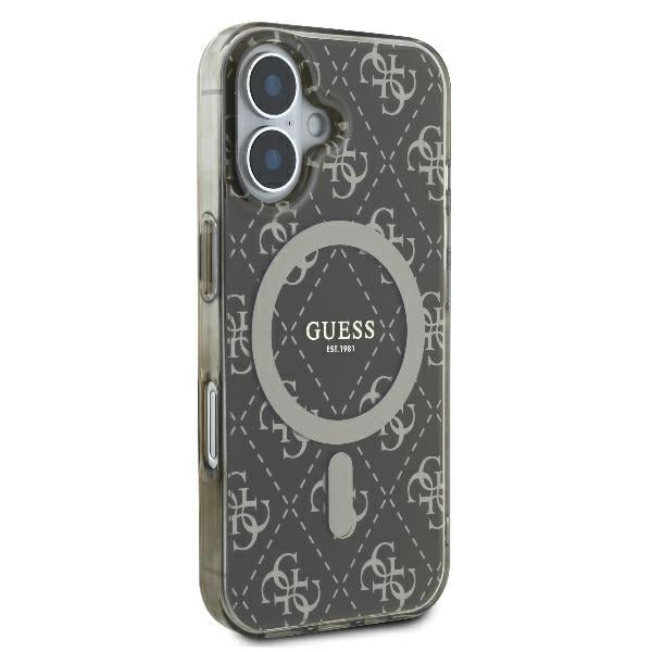 MagSafe-deksel for Apple iPhone 16 Plus, Guess, IML 4G Background, Brun