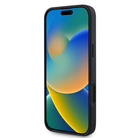 MagSafe-deksel for Apple iPhone 16 Plus, Guess, Saffiano Classic Logo, Svart