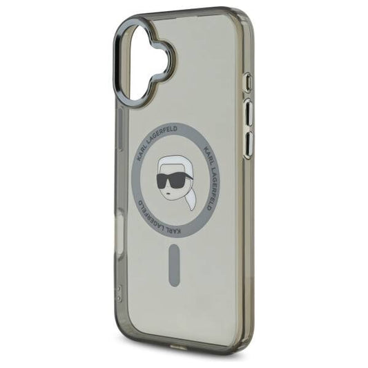 MagSafe-deksel for Apple iPhone 16 Plus, Karl Lagerfeld, IML Karl's Head, Svart