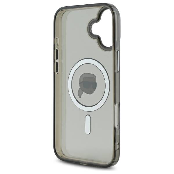 MagSafe-deksel for Apple iPhone 16 Plus, Karl Lagerfeld, IML Karl's Head, Svart