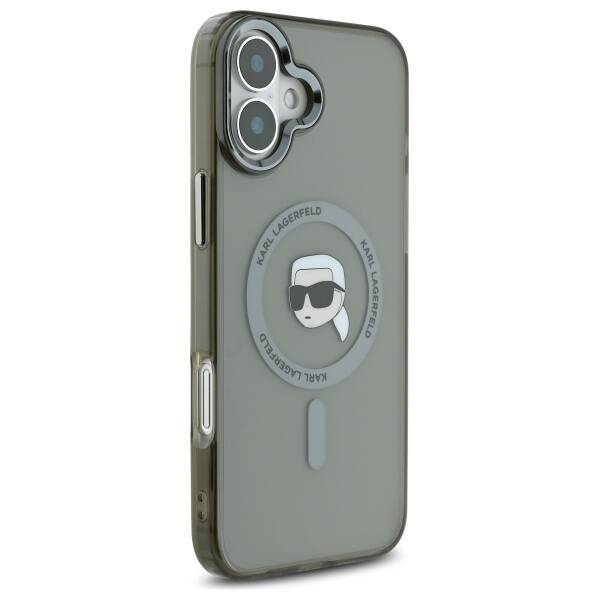 MagSafe-deksel for Apple iPhone 16 Plus, Karl Lagerfeld, IML Karl's Head, Svart
