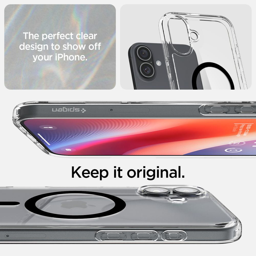 MagSafe-deksel for Apple iPhone 16 Plus, Spigen, Ultra Hybrid, Svart