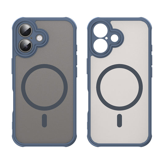 MagSafe-deksel for Apple iPhone 16 Plus, Techsuit, HaloFrost II, Marineblå