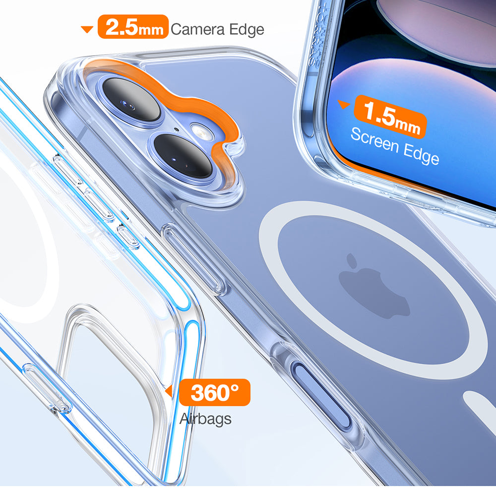 MagSafe deksel for Apple iPhone 16 Plus, Torras, Diamond, Gjennomsiktig