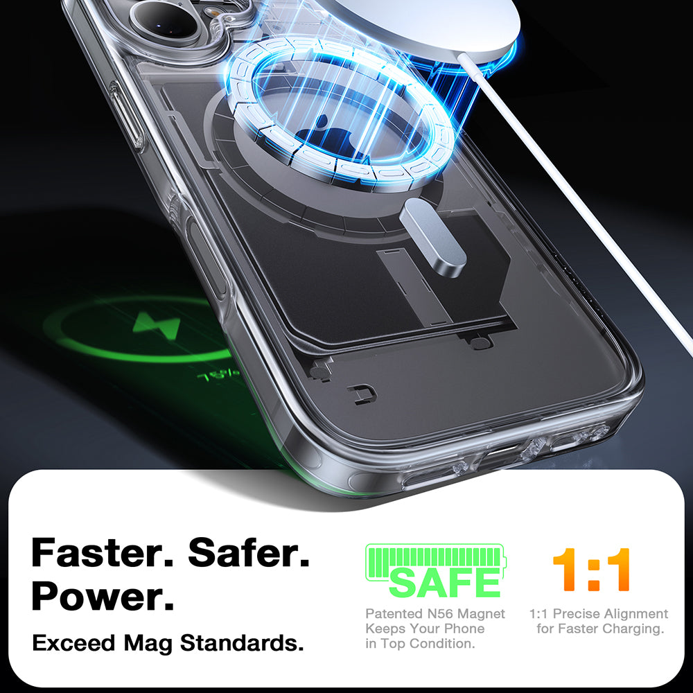 MagSafe deksel for Apple iPhone 16 Plus, Torras, Diamond, Gjennomsiktig
