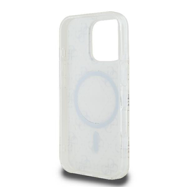 MagSafe-deksel for Apple iPhone 16 Pro, Guess, IML 4G Background, Hvit
