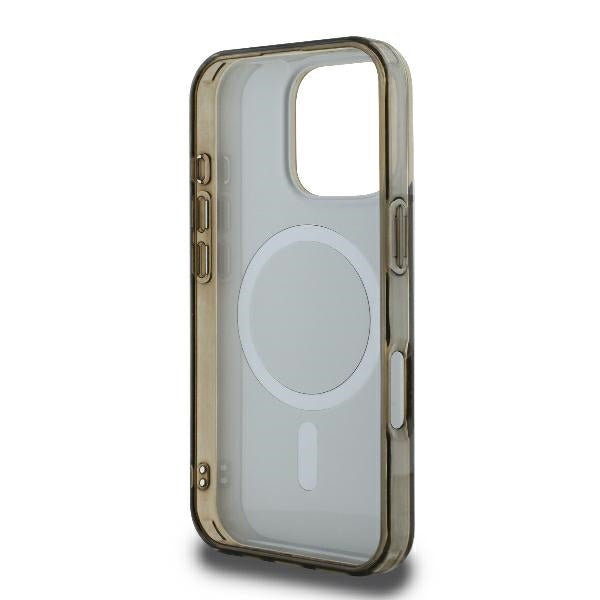 MagSafe-deksel for Apple iPhone 16 Pro, Guess, IML 4G Background, Brun