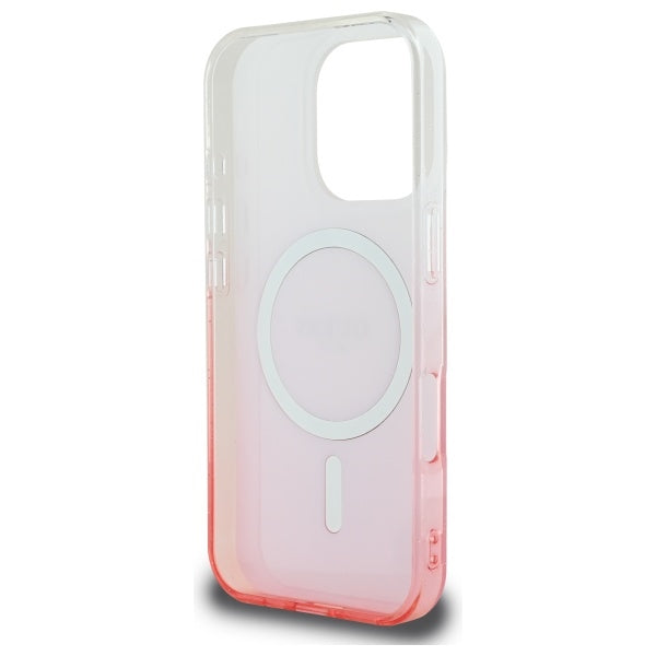 MagSafe-deksel for Apple iPhone 16 Pro, Guess, IML Glitter Gradient, Rosa