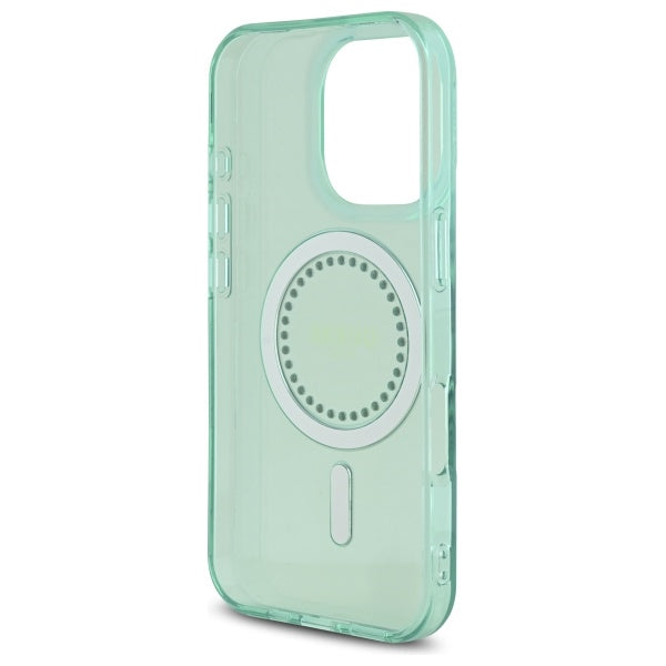 MagSafe-deksel for Apple iPhone 16 Pro, Guess, IML Rhinestone, Grønn