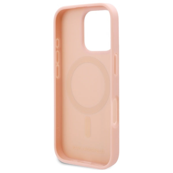 MagSafe deksel for Apple iPhone 16 Pro, Karl Lagerfeld, Hot Stamp, Rosa